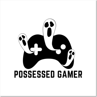 Possessed Gamer- a funny gaming addict design Posters and Art